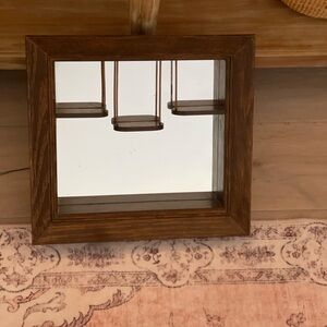 Vintage mirrored shadow box